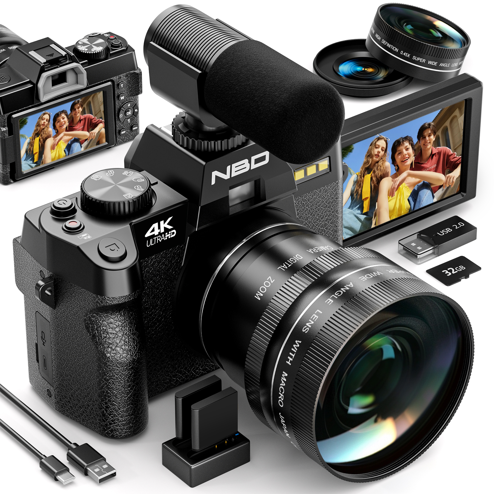 Korean Lifestyle Vlog - NBD S100F 48MP 4K Digital Camera