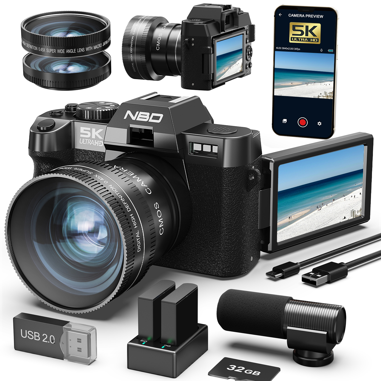 Korean Lifestyle & Kids Boutique Photos - NBD Digital Cameras 5K&48MP Photography 16X