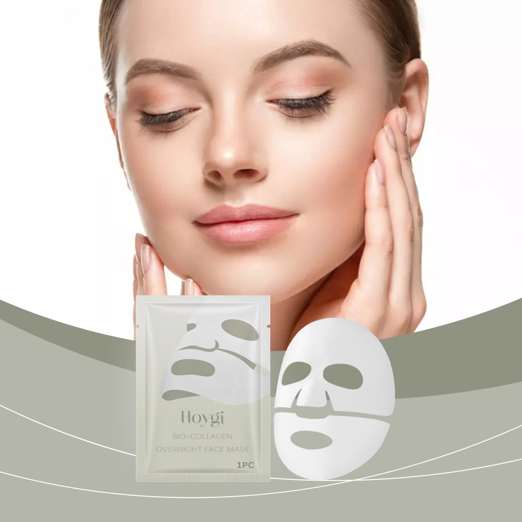 Sheet Mask Collagen - Bio Collagen Face Mask Lifting Firming