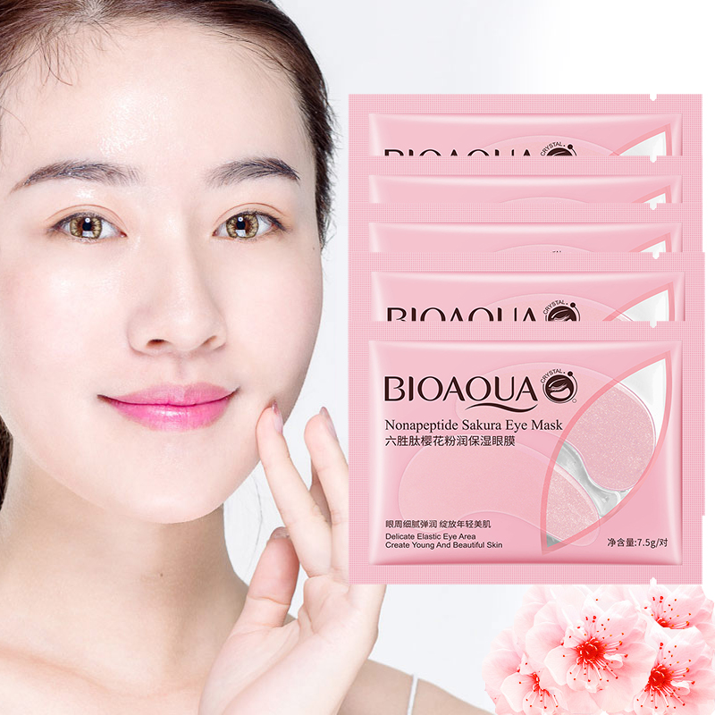 10Pcs=5Pairs Nonapeptide Sakur - đánh giá và giá Sheet Mask Collagen
