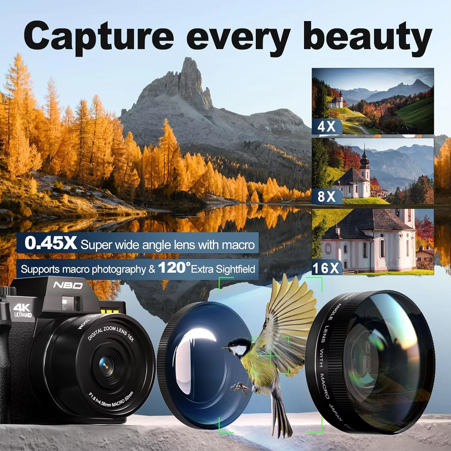 NBD S100F 48MP&4K Digital Came - đánh giá và giá Korean Lifestyle Vlog