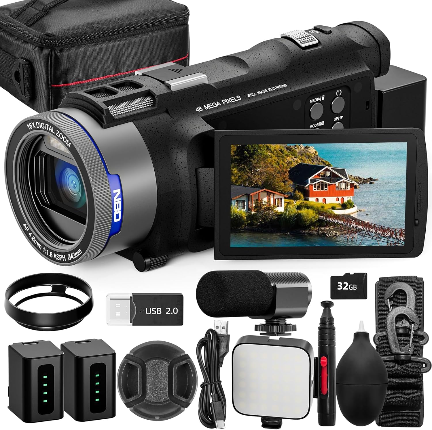 NBD 4K Camcorder Video Camera  - đánh giá và giá Korean Lifestyle Vlog