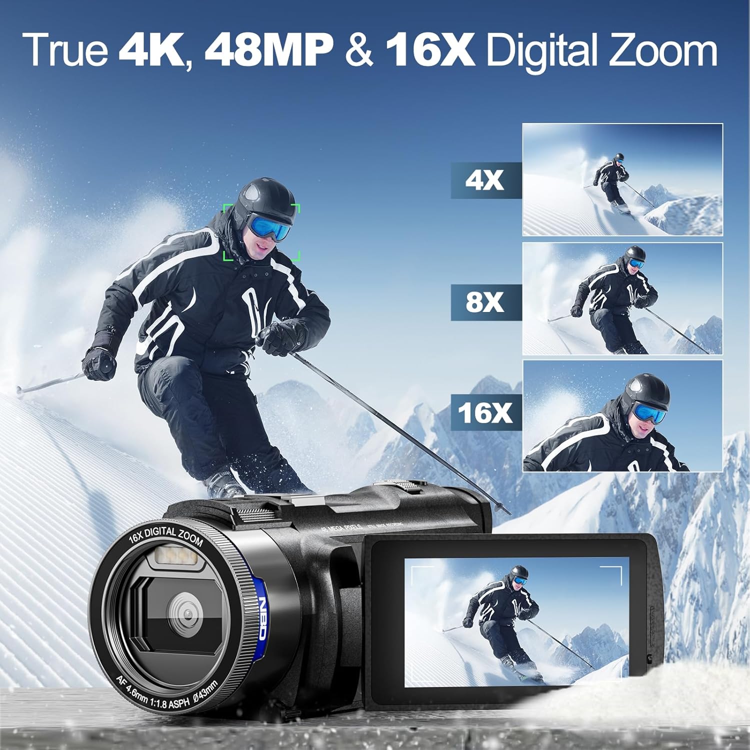 NBD 4K Camcorder Video Camera  - đánh giá và giá Korean Lifestyle Vlog
