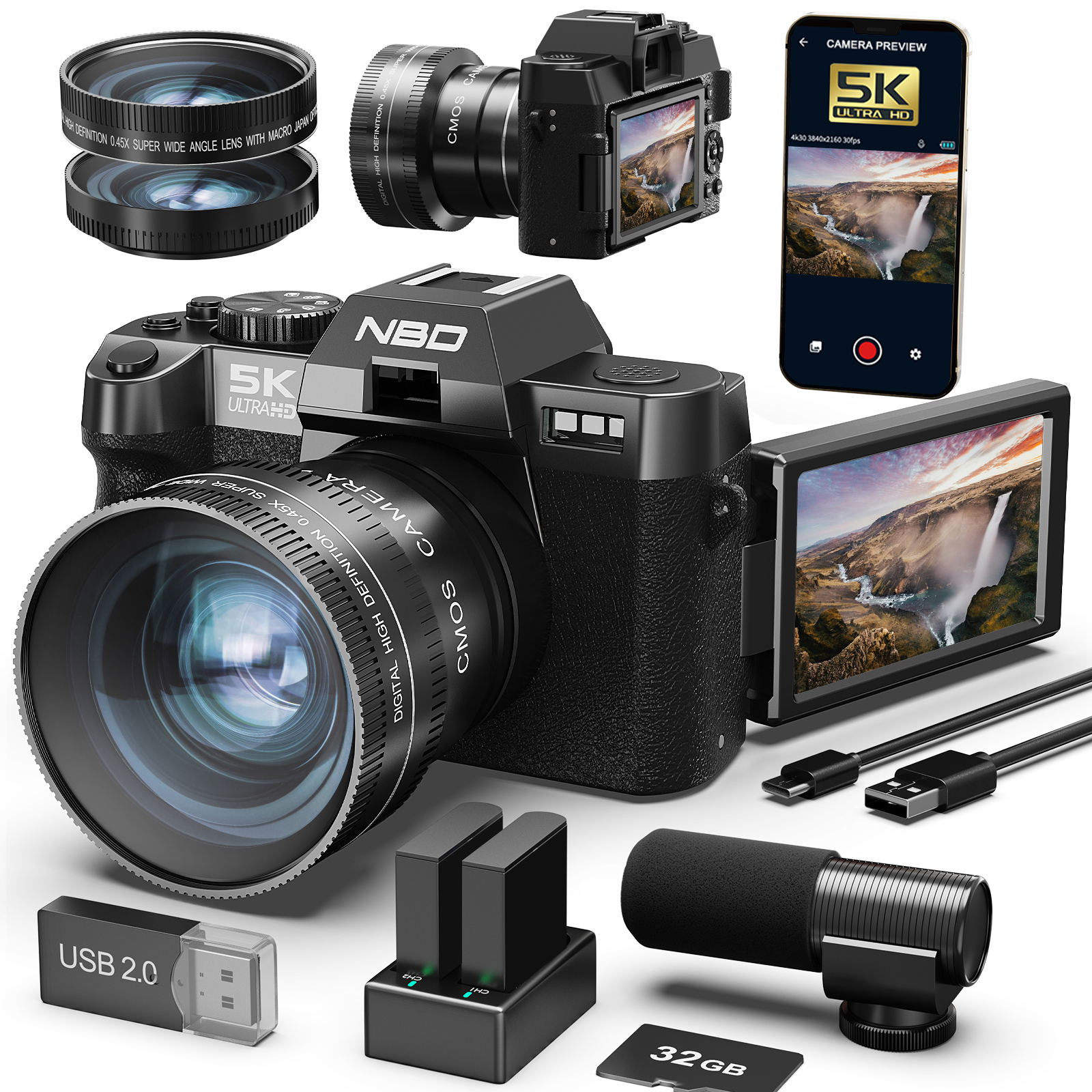 NBD 48MP&4K Digital Cameras fo - đánh giá và giá Korean Lifestyle Vlog