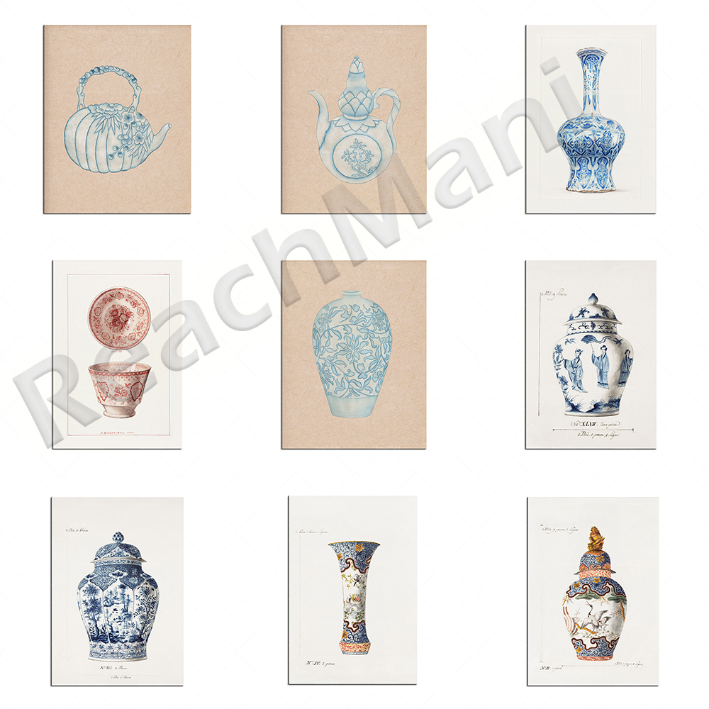 Korean printed blue porcelain  - đánh giá và giá Korean Arts And Lifestyle