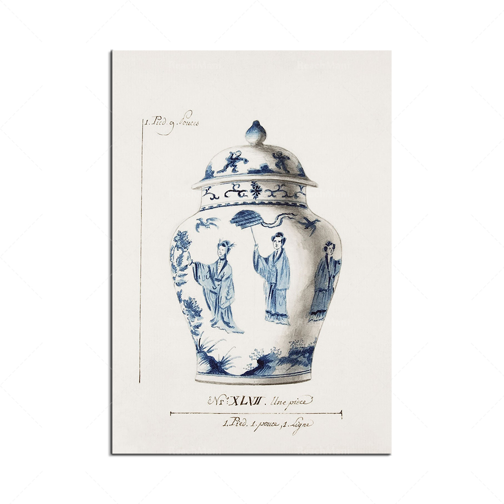 Korean printed blue porcelain  - đánh giá và giá Korean Arts And Lifestyle