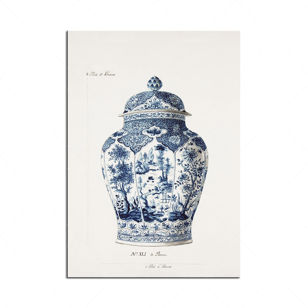 Korean printed blue porcelain  - đánh giá và giá Korean Arts And Lifestyle