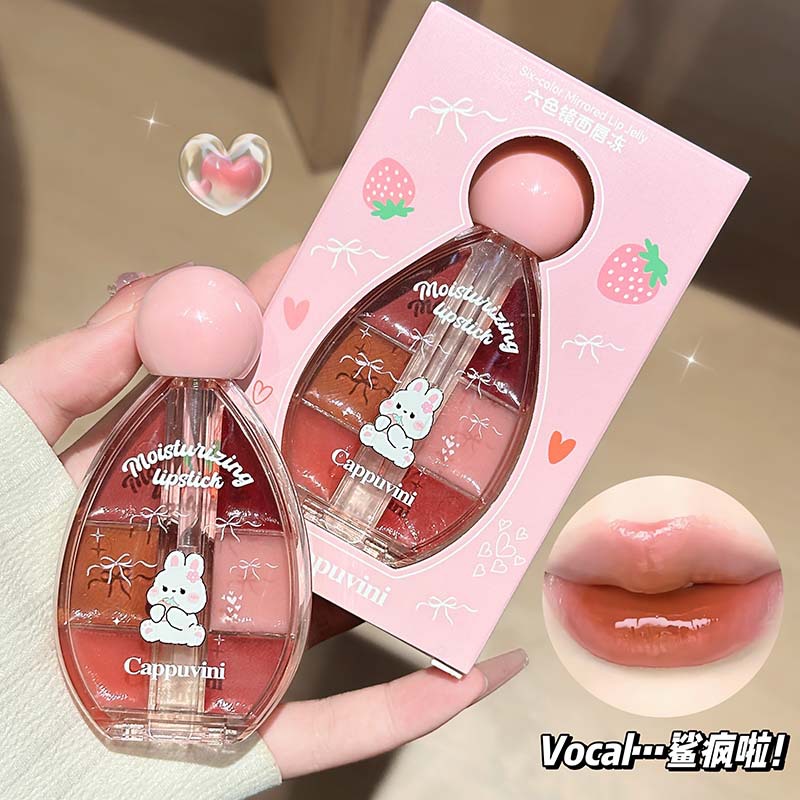 Korean Fashion Six-color Mirro - đánh giá và giá Lip Tint Korean