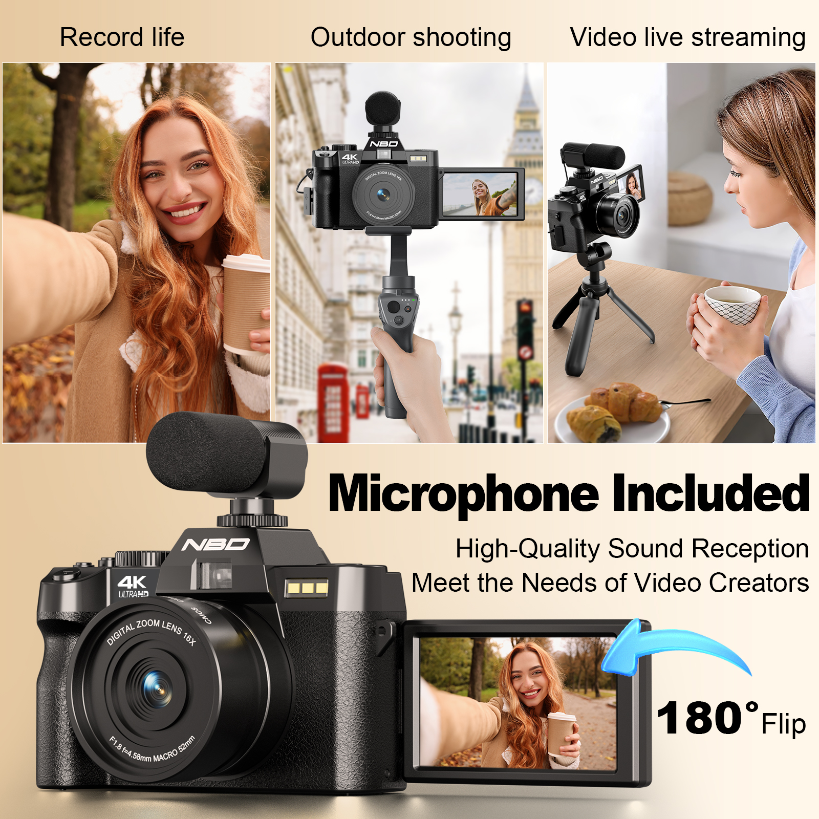 NBD 48MP 4K Digital Camera S10 - đánh giá và giá Korean Lifestyle Vlog