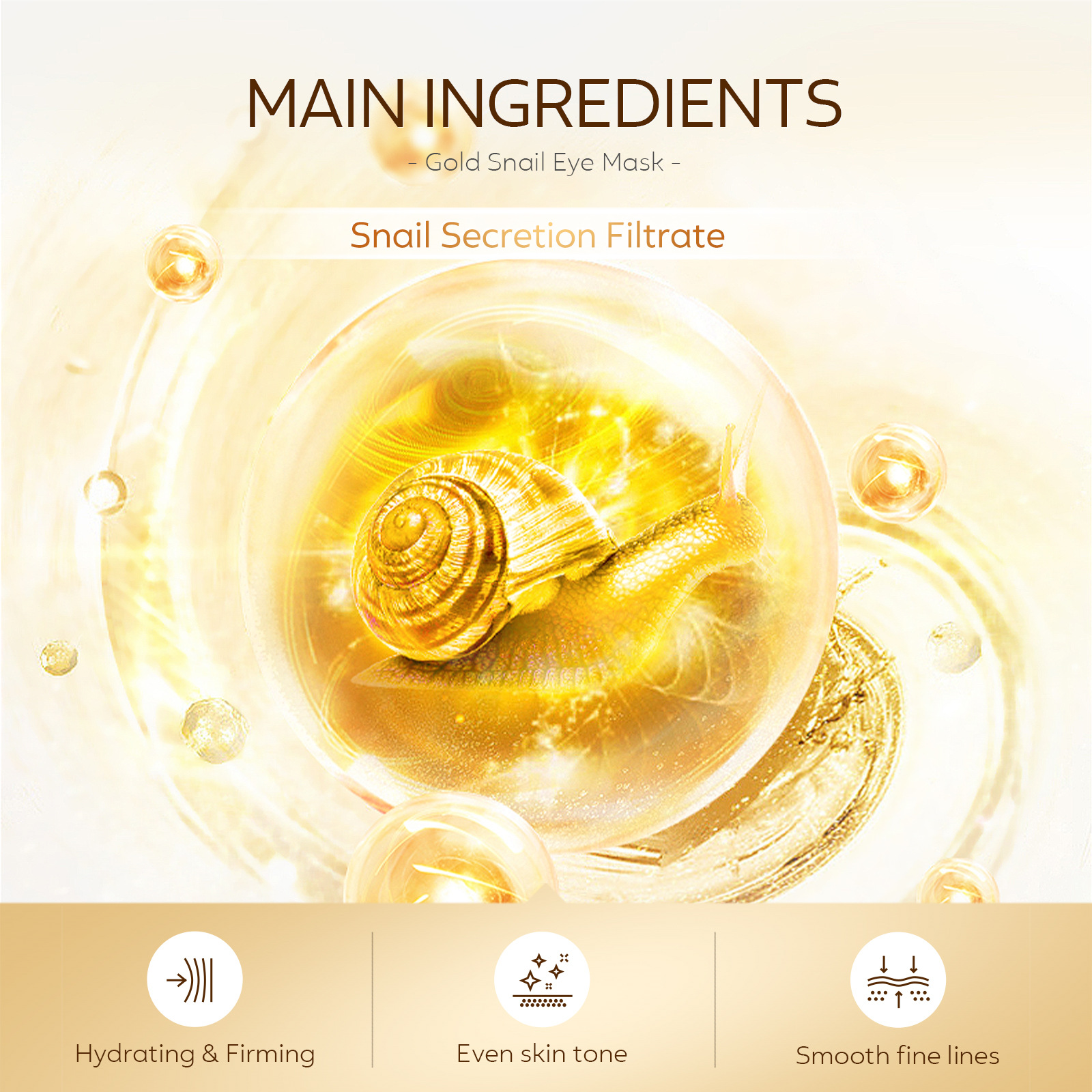 LAIKOU 50pcs Golden Snail Coll - đánh giá và giá Sheet Mask Collagen