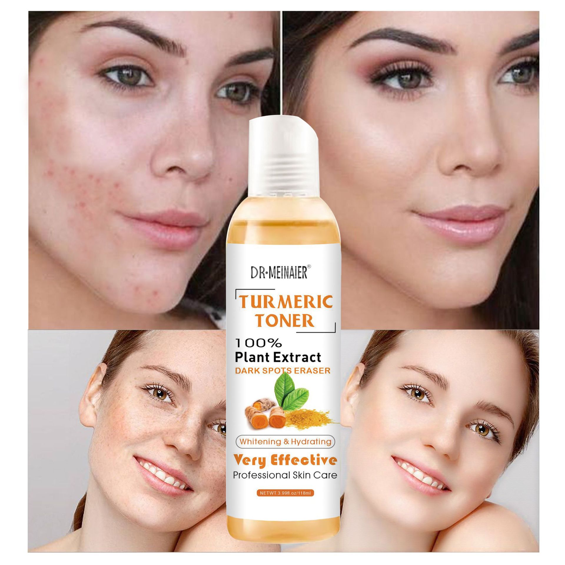 3pcs Turmeric Face Serum White - đánh giá và giá Essence Serum Toner