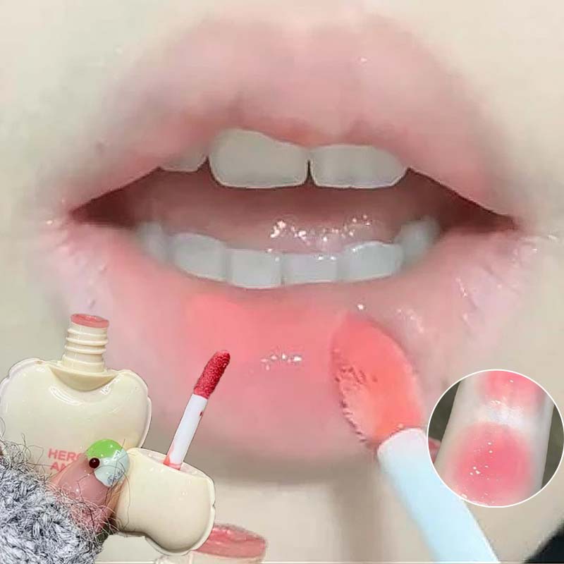 Cute Heart Mirror Liquid Lipst - đánh giá và giá Lip Tint Korean