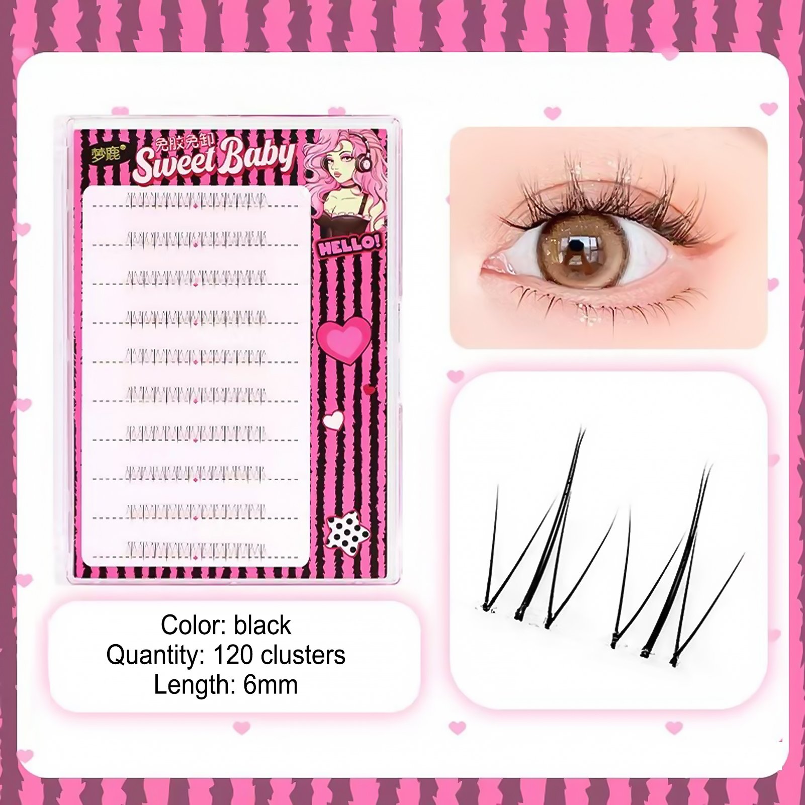 Women DIY Curling Eyelash Clus - đánh giá và giá Korean Lifestyle Products