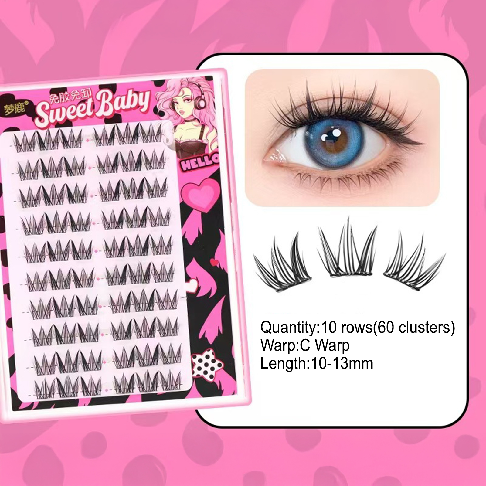 Women DIY Curling Eyelash Clus - đánh giá và giá Korean Lifestyle Products