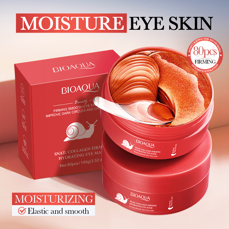 80pcs BIOAQUA Snail Crystal Co - đánh giá và giá Sheet Mask Collagen
