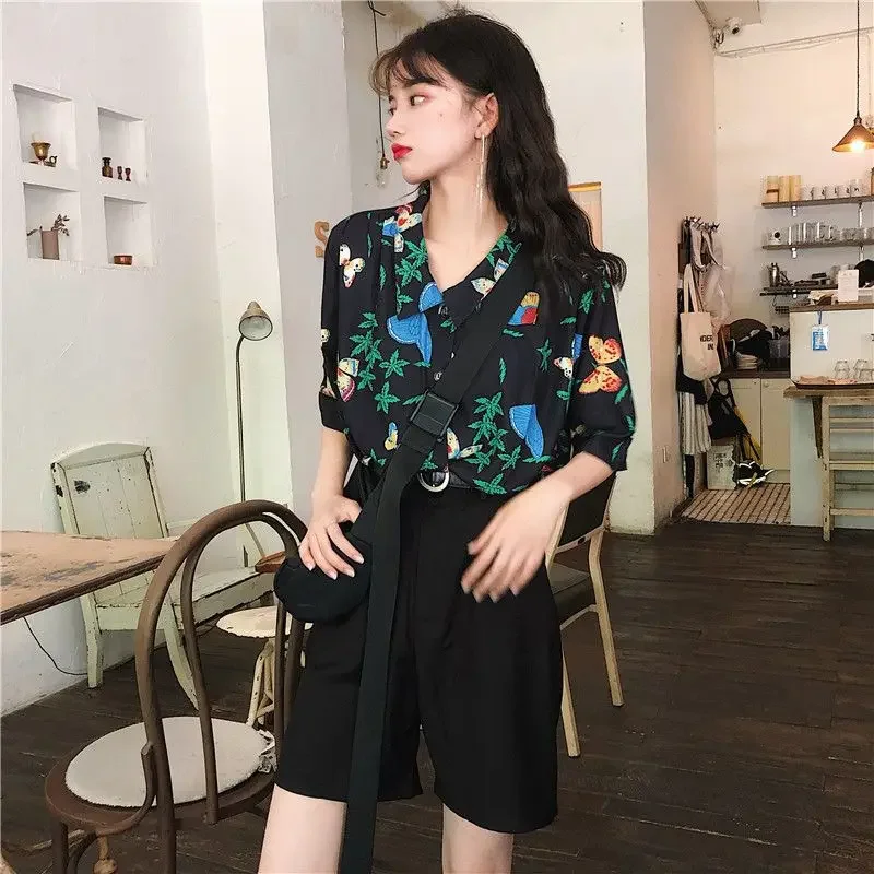 Shirts Women Corduroy Patch Po - đánh giá và giá Korean Student Lifestyle