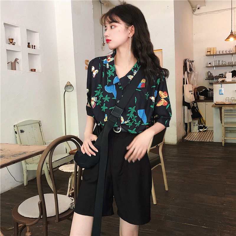 Shirts Women Corduroy Patch Po - đánh giá và giá Korean Student Lifestyle